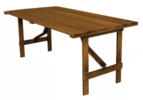 6ft x 3ft Rustic Trestle Table